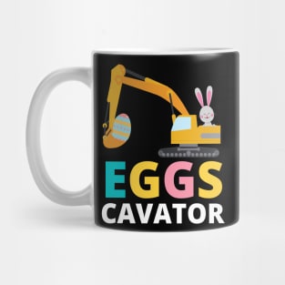 Kids Eggs Cavator Easter Bunny Excavator Cute Boys Kids Toddler Mug